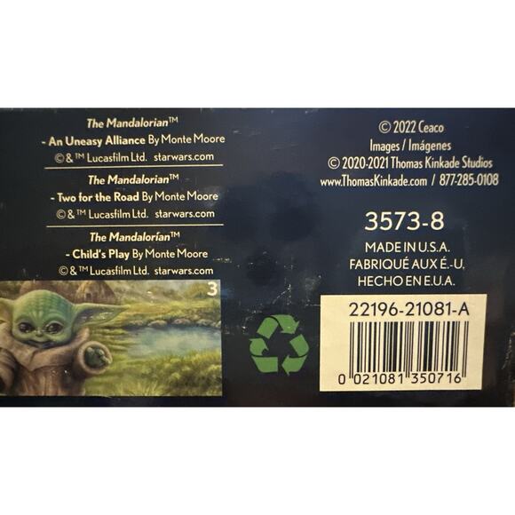 New Thomas Kinkade Studios Star Wars The Mandalorian 3 Jigsaw Puzzles 3573-8 - Picture 4 of 4